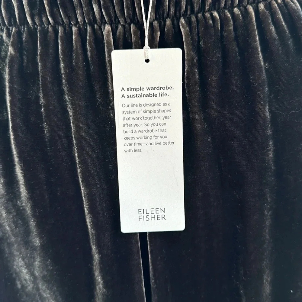 NEW WITH TAGS ❤️ Eileen Fisher Midi Velvet Skirt, Size S/P - Picture 3 of 6